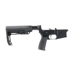 BC-15 | Multi-caliber Complete Forged Lower Assembly | Black Anodized | MFT BattleLink Stock & Grip | 3 lb Trigger