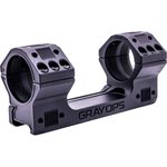 Gray Ops CNC Precision 1-Piece Picatinny 20 MOA Scope Mount 34mm Rings 1.260 Height