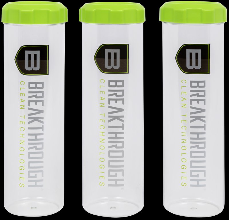 Breakthrough Clean Suppressor Cleaning Tubes 3-Pack Clear/Green