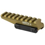 Unity Tactical Fstorf Fast Optic Riser Flat Dark Earth Anodized Picatinny Mount