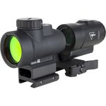 Trijicon MRO SD Patrol Red Dot Sight with 3x Magnifier, 2 MOA Reticle, Matte Black, Q-LOC QD Full Co-Witness Mount