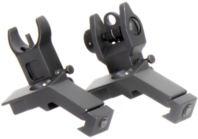 Aim Sports Low-Profile 45 Degree Front/Rear Flip-Up Sight Set MT45FS