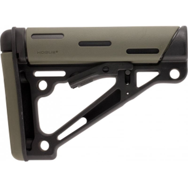 Hogue 15250 OverMolded Collapsible Buttstock AR-15/M16/M4 - OD Green