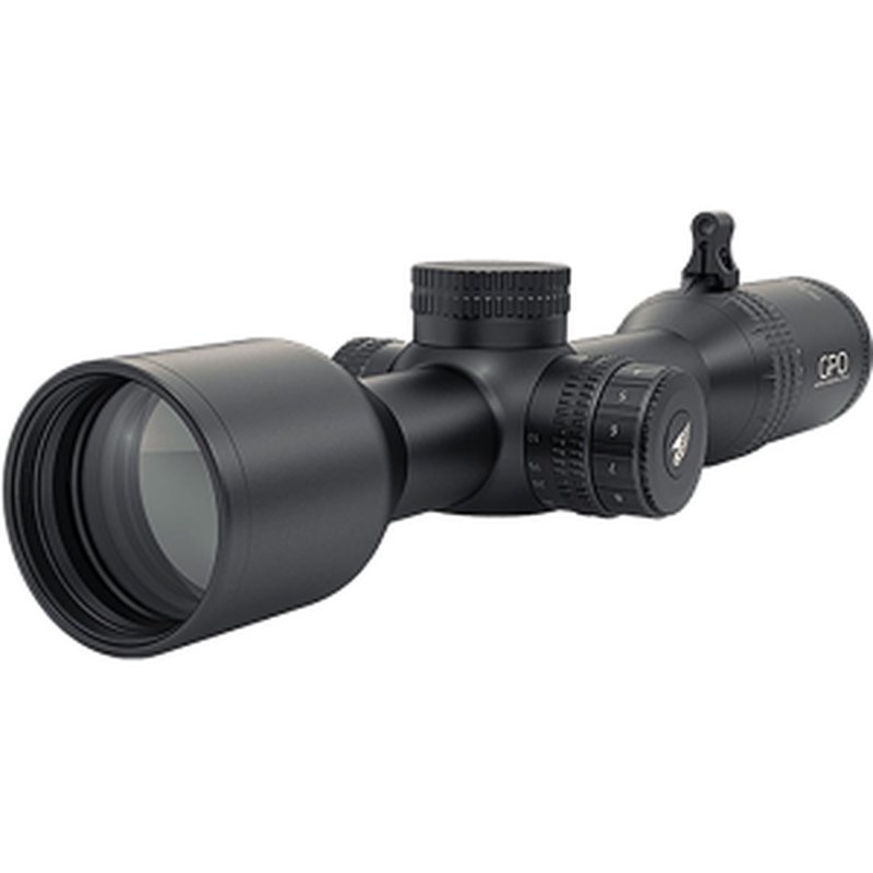 German Precision Optics GPO Spectra Rifle Scope 1.6-13x 44mm Illuminated G4 Reticle Matte Black