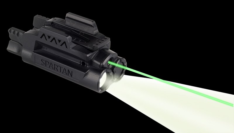 LaserMax Spartan SPSCG rail-mounted light & green laser combo, adjustable fit