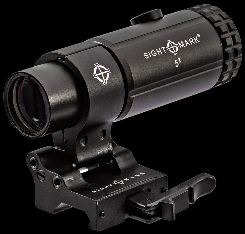 Sightmark T-5 5x Red Dot Magnifier with Flip-To-Side LQD Mount