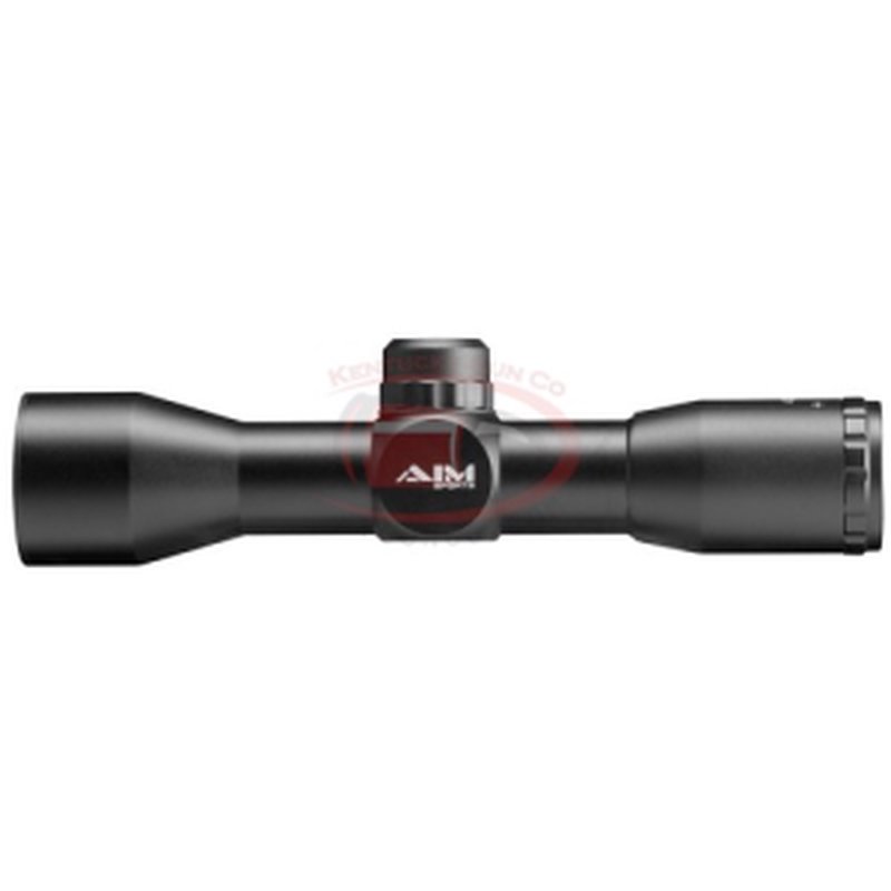 Aim Sports JTM432B Tactical Compact 4x32mm Mil-Dot Riflescope, 1" Tube, 36.6 ft @ 100 yd FOV, Black Matte