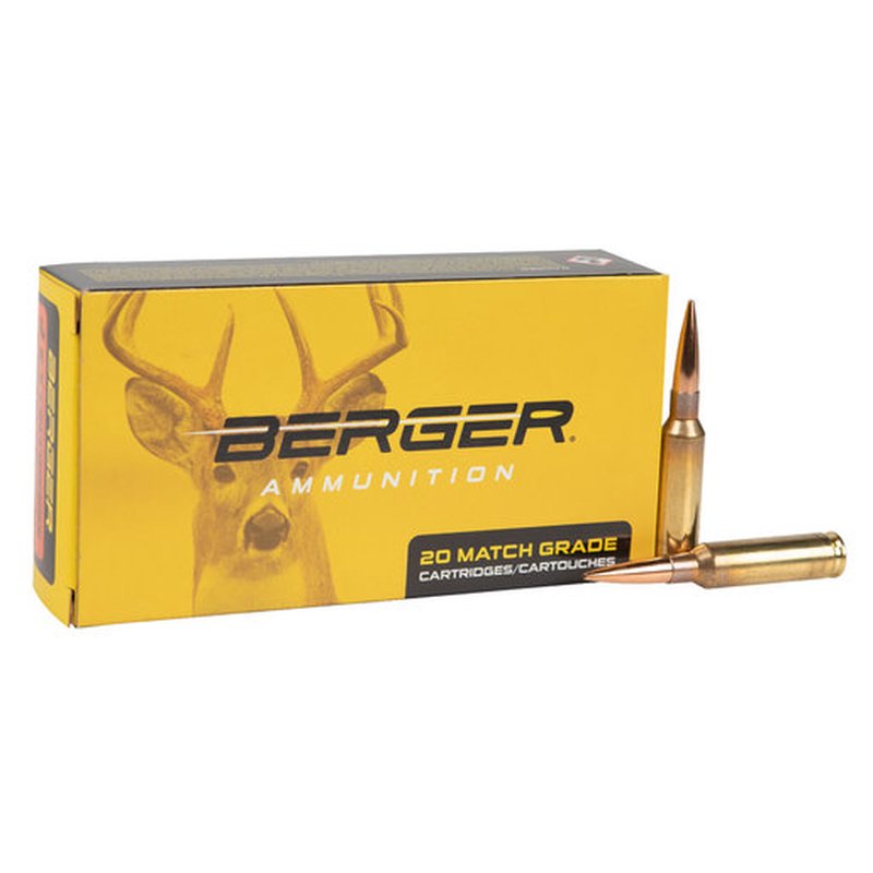 Berger Elite Hunter 6.5 Creedmoor 156gr JHP Rifle Ammo 20 Rounds