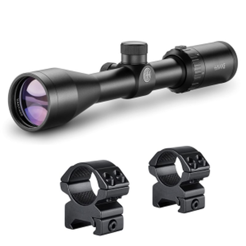 Hawke Vantage 3-9x40 Riflescope 1in 30/30 Reticle with Match Mount & Weaver Rings