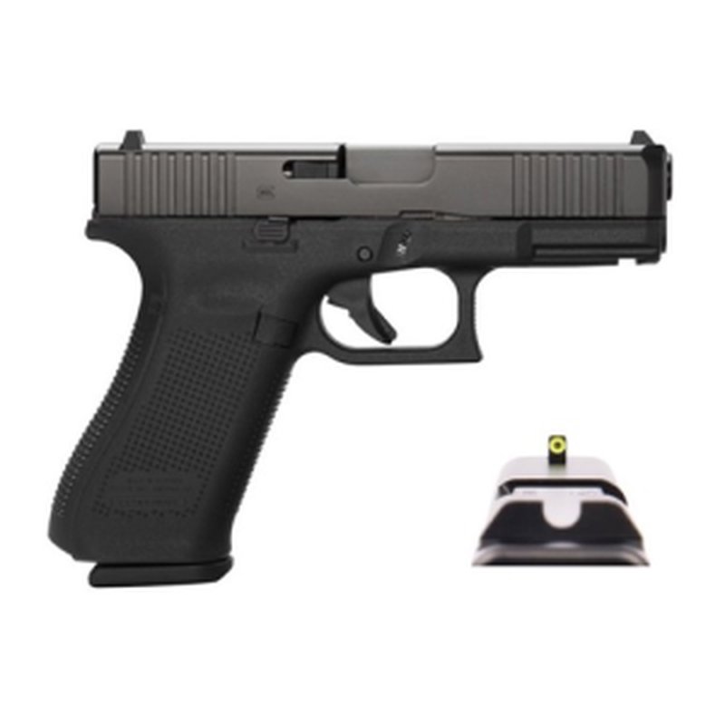 Glock G45 Gen 5 9mm 4.02 in 10rd Pistol w/ Front Serrations & Tritium Night Sights