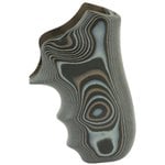 Hogue Ruger LCR/LCRx Smooth G10 Grip G-Mascus Black Gray with Finger Grooves