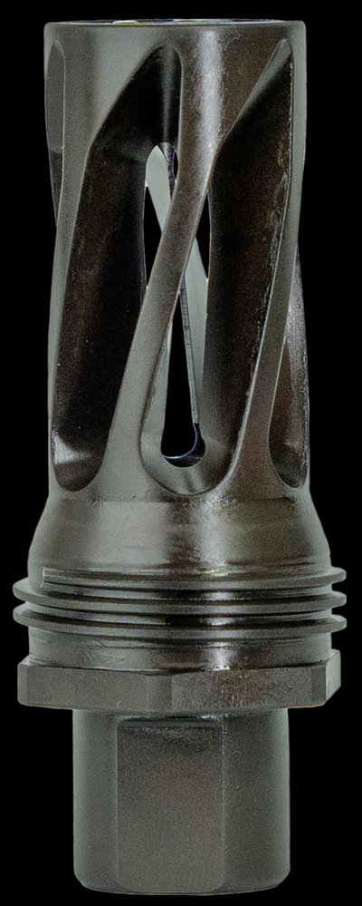 Huxwrx 2550 5.56 NATO Flash Hider Quick Detach Mount 1/2x28 Black