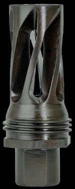 Huxwrx 2550 5.56 NATO Flash Hider Quick Detach Mount 1/2x28 Black