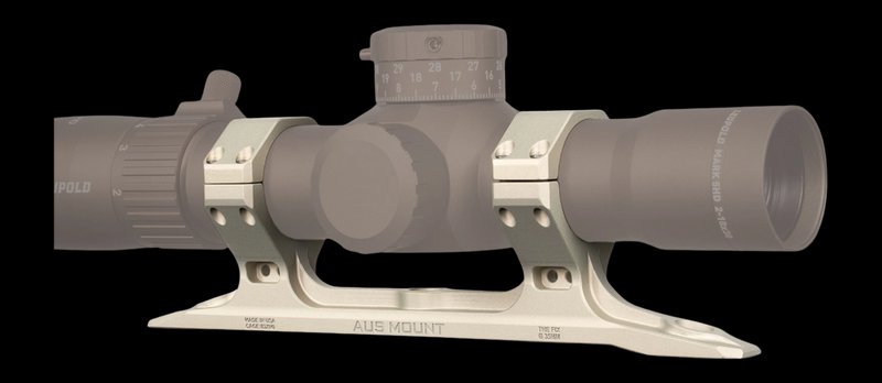 Q LLC AUS Direct Mount 35mm Scope Rings for The Fix (Clear Anodize) 100-366