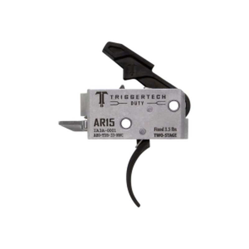 TriggerTech AH0TDB33NNC Duty Curved Trigger Two-Stage 3.50 lbs Draw Weight Fits AR-15