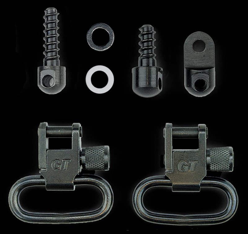GrovTec Ruger Carbine Swivel Set 1 Inch Locking Steel Black Oxide GTSW27