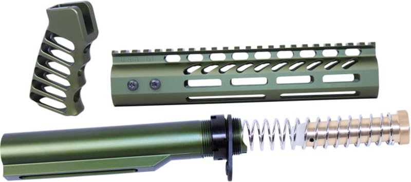 Guntec USA AR-15 9in Pistol Brace Build Kit With Milspec Buffer Tube