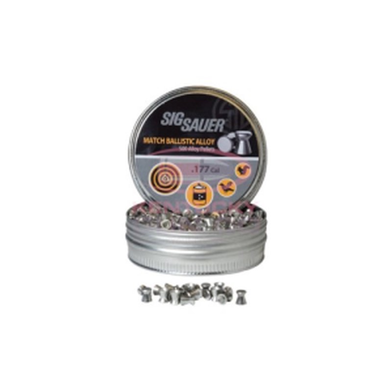 Sig Sauer .177Cal MATCH Ballistic Alloy Non-Lead Pellets 500ct
