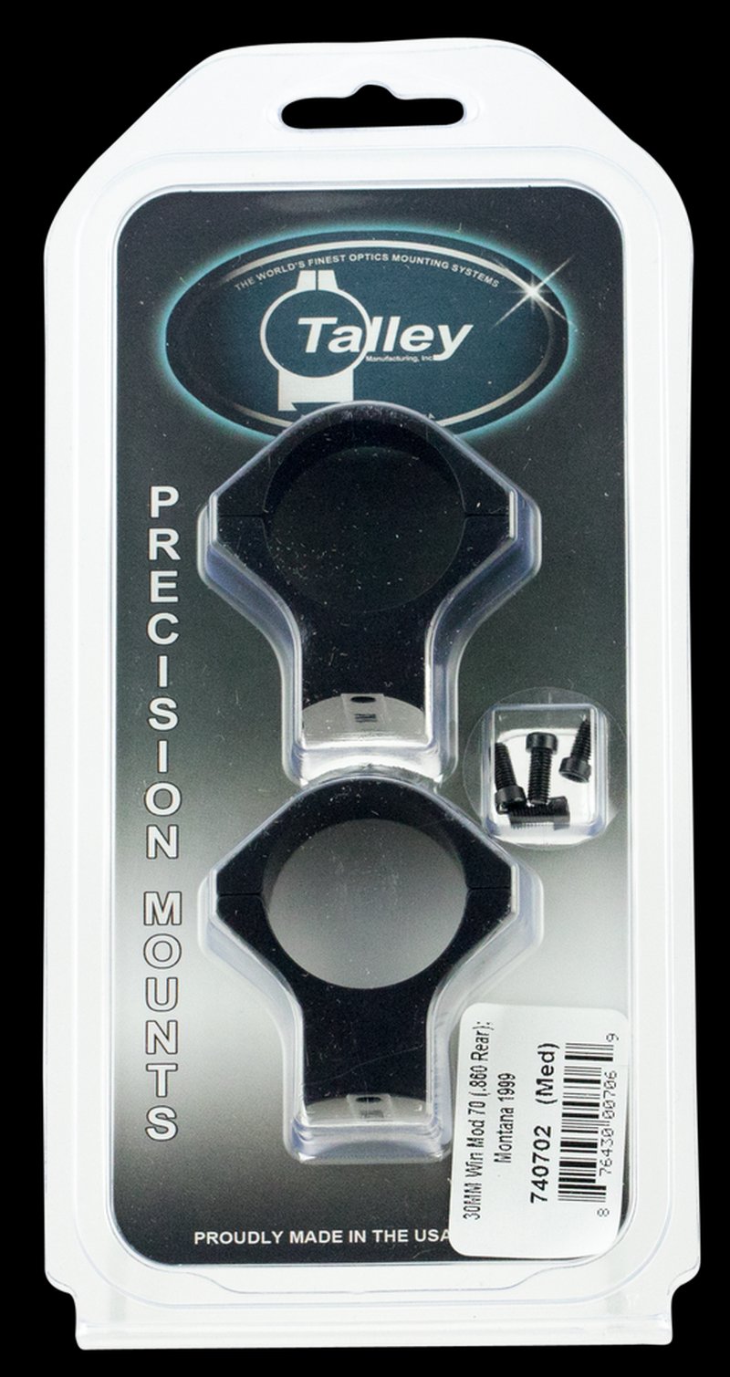 Talley 30mm Scope Mount Ring Combo Black Anodized Montana 1999
