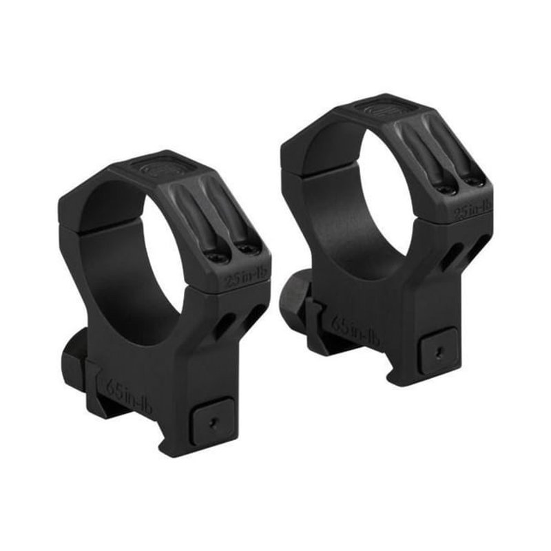 Sig Sauer Alpha6 Scope Ring Set Rings 34mm High Profile 1.12\" 6061-T6 Aluminum Matte Black SOA64003