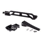 JMAC CUSTOMS LLC 8-INCH RAISED ARM BAR WITH FOLDING BUTTPLATE