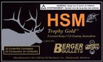 HSM Trophy Gold Extended Range .308 Winchester 210gr Berger Hunting VLD Match Ammo