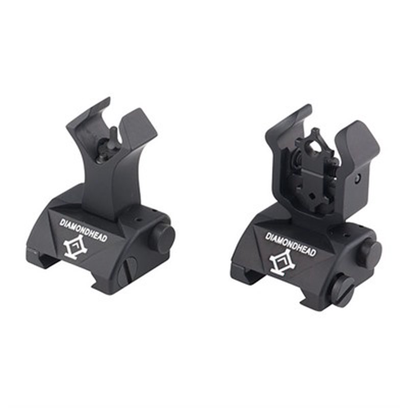 AR-15 Flip-Up Integrated Sighting System (Diamond Reference) Black