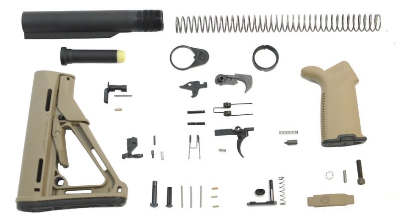 Palmetto State Armory MOE+ CTR Lower Build Kit Flat Dark Earth