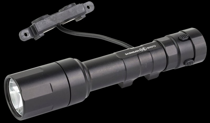Cloud Defensive REIN 3.0 Dual-Fuel Weapon Light Inline M-LOK Black 100k Candela 1250 Lumens