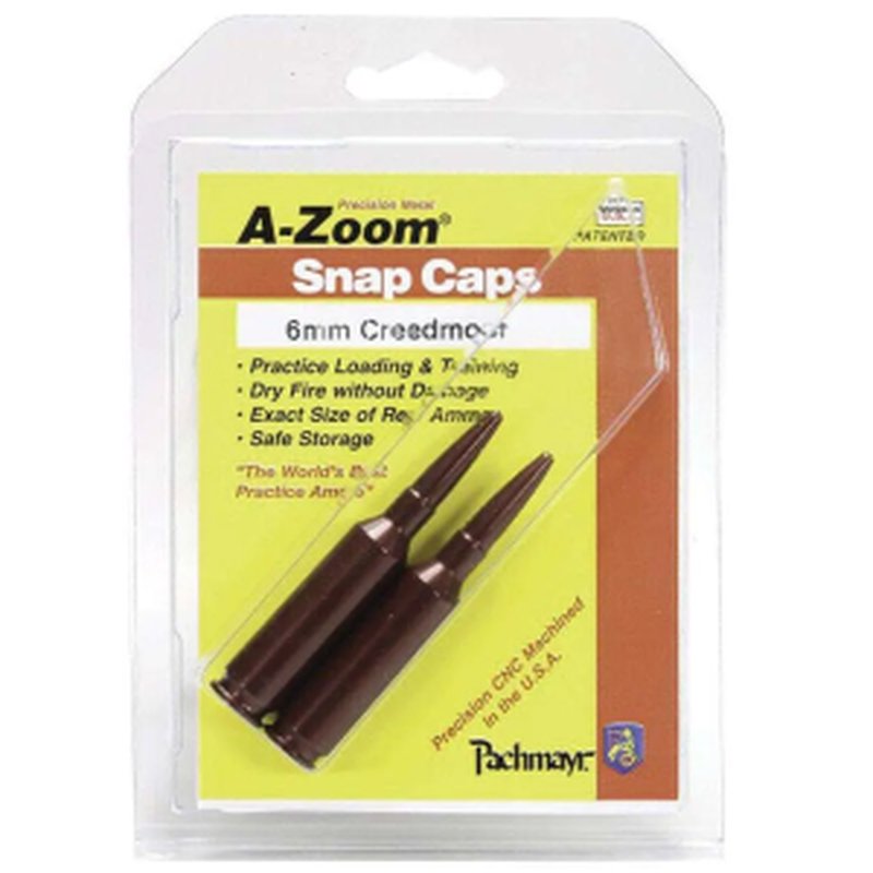A-Zoom 6mm Creedmoor Snap Caps 2-Pack
