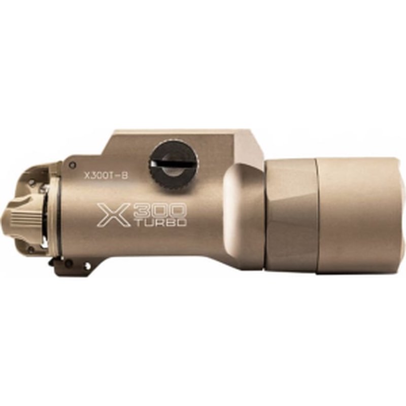 SureFire X300 Turbo X300T-B-TN 650 Lumen White LED Rail Light Tan, Universal/Picatinny, Ambi Switch