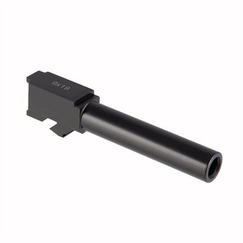 Brownells Match-Grade Glock 19 9mm Barrel Gen 1–5 Non-Threaded Black