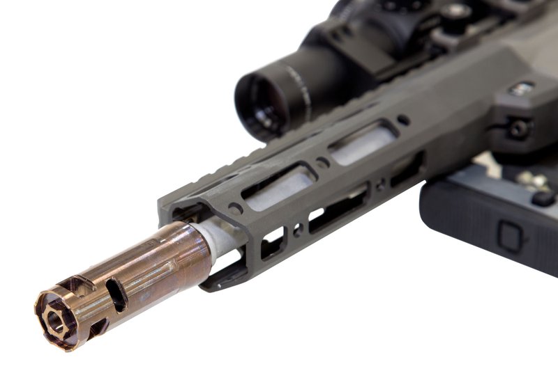 Q LLC Bottle Rocket Enhanced Muzzle Brake, Copper - BRQUICKIE