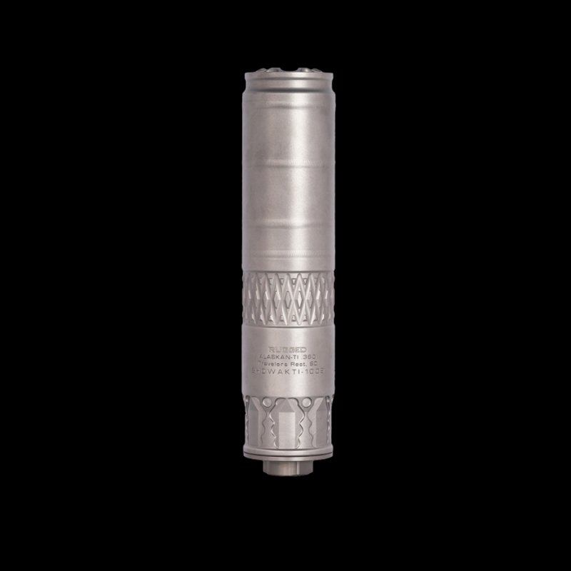 Rugged Alaskan360Ti Suppressor .338 Caliber 6.9 Inch Direct Thread Hub