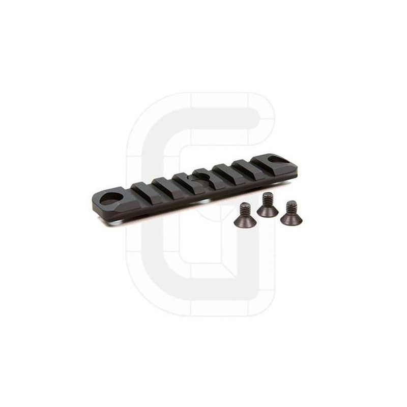 Geissele HK SMR 3-Hole 7-Slot Accessory Rail Black Aluminum Direct Mount