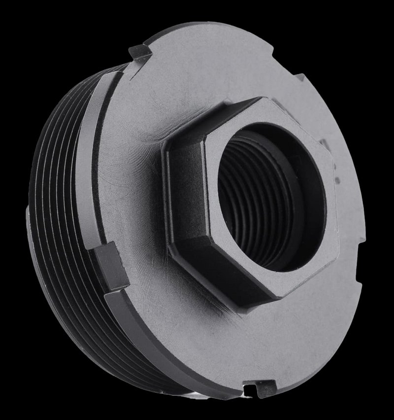 Dead Air HUB Direct Thread Mount 9/16x24 RH 4140 Heat-Treated Alloy Steel Black Nitride LT304