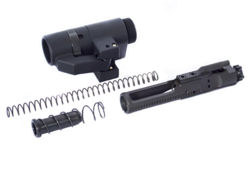Dead Foot Arms Modified Cycle System Rifle Caliber Bolt Carrier Group (BCG) w/Left Side Folding Stock Adapter