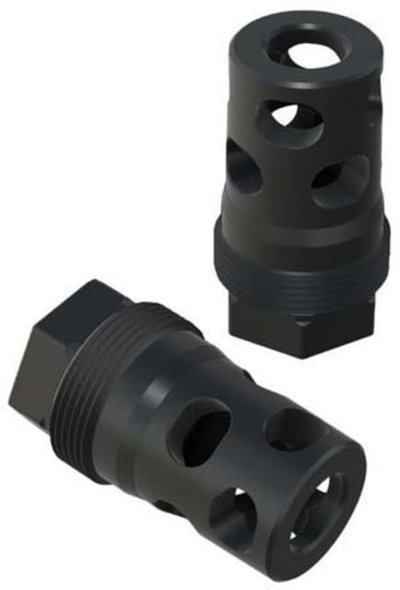 Comstock Armory Compact Muzzle Brake 9mm Luger 1/2x28 Black Nitride