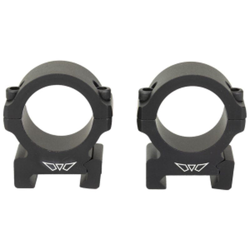 Warne Vapor V601M Scope Rings, Medium, 1" Tube, Horizontal Split, Matte Black, Aluminum, Picatinny/Weaver.