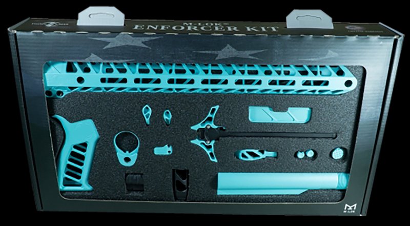 Timber Creek Enforcer AR-15 Complete Build Kit 15in M-LOK Robin's Egg Blue