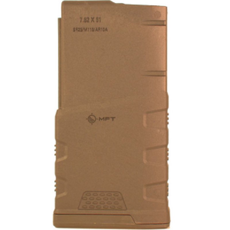 Mission First Tactical MFT Extreme Duty AR-10 .308 20rd FDE 7.62x51mm Magazine