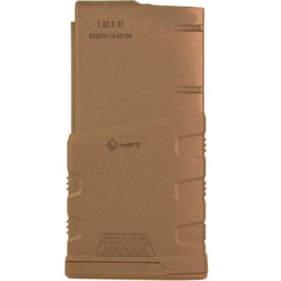 Mission First Tactical MFT Extreme Duty AR-10 .308 20rd FDE 7.62x51mm Magazine