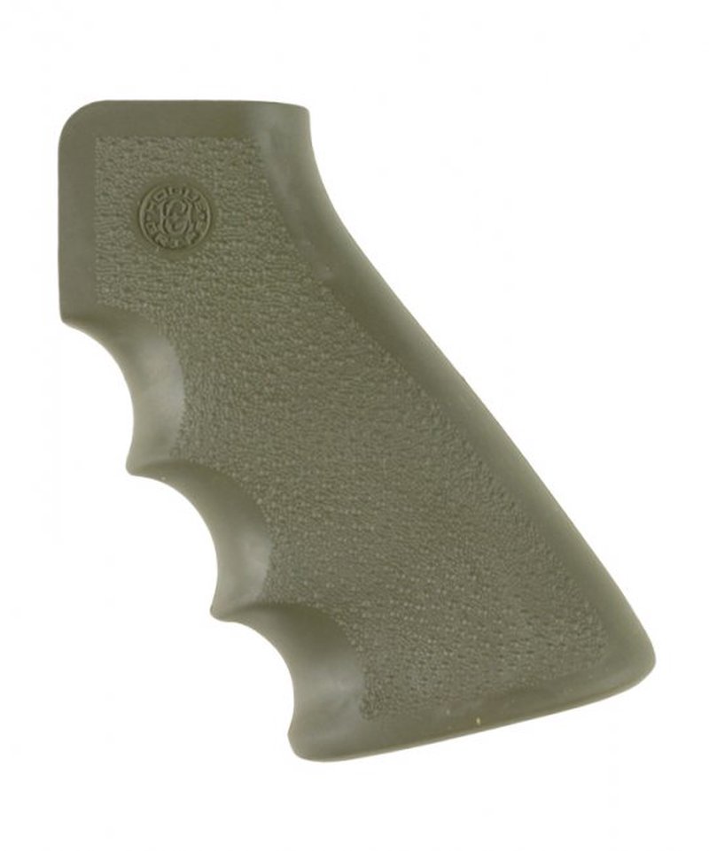 Hogue AR Platform OverMolded Grip, OD Green W/ Finger Grooves