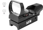 Aim Sports Reflex Red Dot Sight with Four Reticle Patterns and Red/Green Illumination