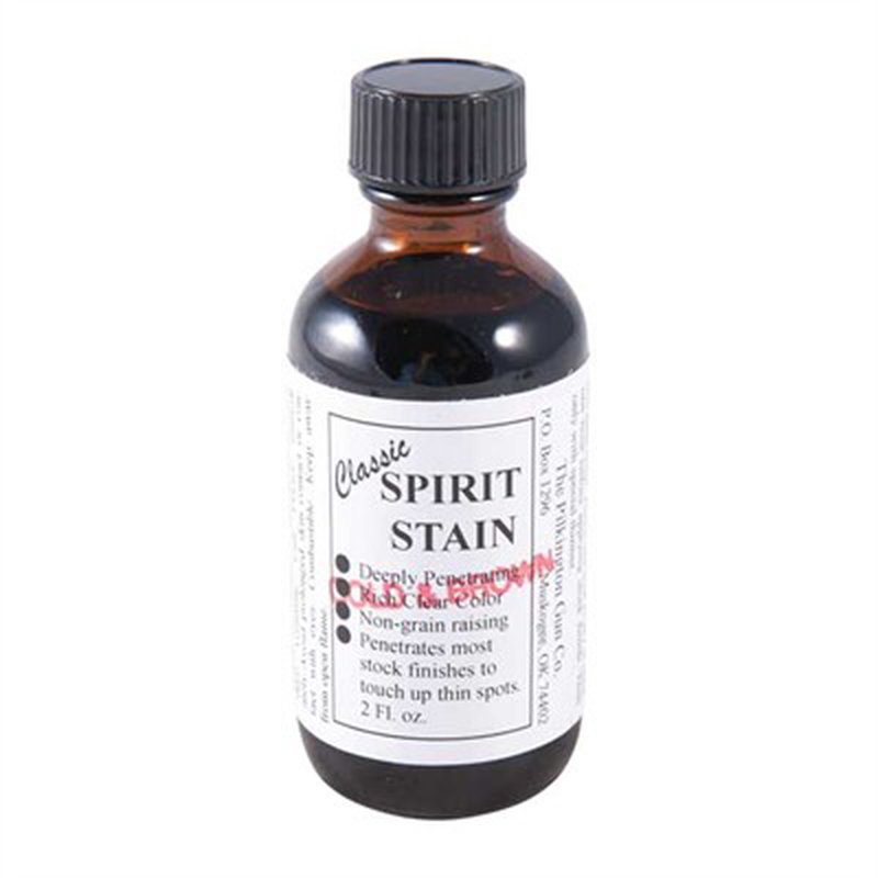 Pilkington Classic Spirit Stain Gold & Brown 2 fl oz glass bottle