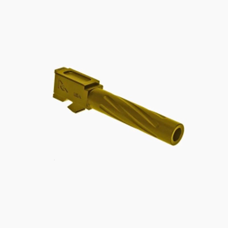 Rival Arms V1 Gold Barrel Glock 19 Gen5 9mm Stainless PVD Finish