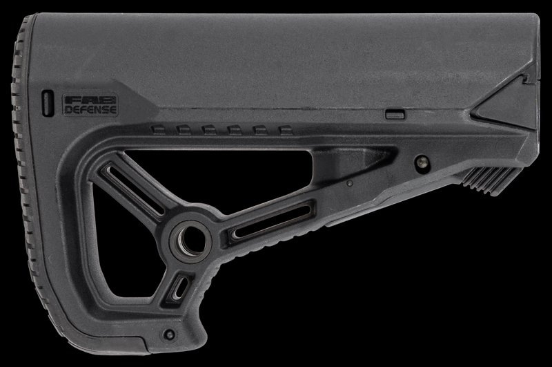 FAB Defense FXGLCORES GLCore S CQB AR-15/M4 Combat Buttstock Black Polymer