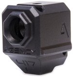 Agency Arms 417 Single Port Barrel Compensator Glock 43 9mm (1/2x28) Black