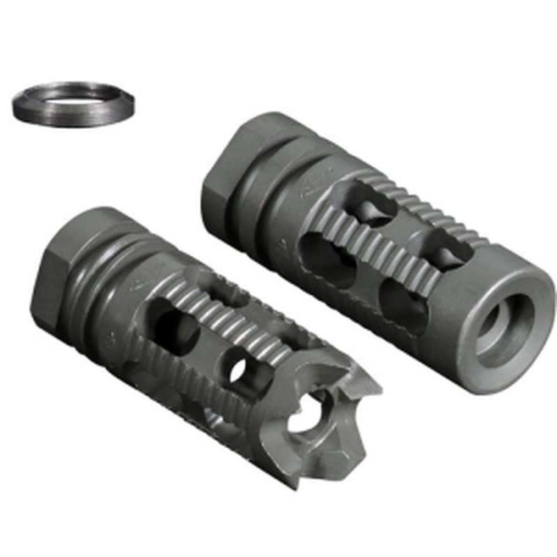Yankee Hill Machine Co Phantom CompBrake Smooth End Muzzle Device, 1/2-28, 2.25 in