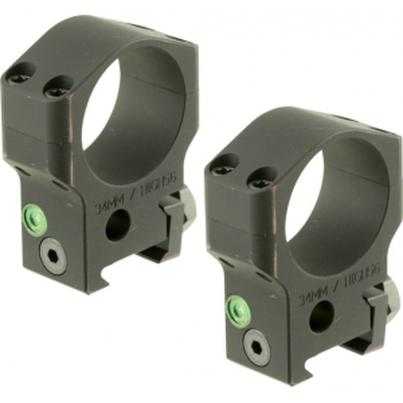 Accu-Tac HSR340 HSR-34 Set For Rifle 34mm Tube Matte Black Anodized Aluminum